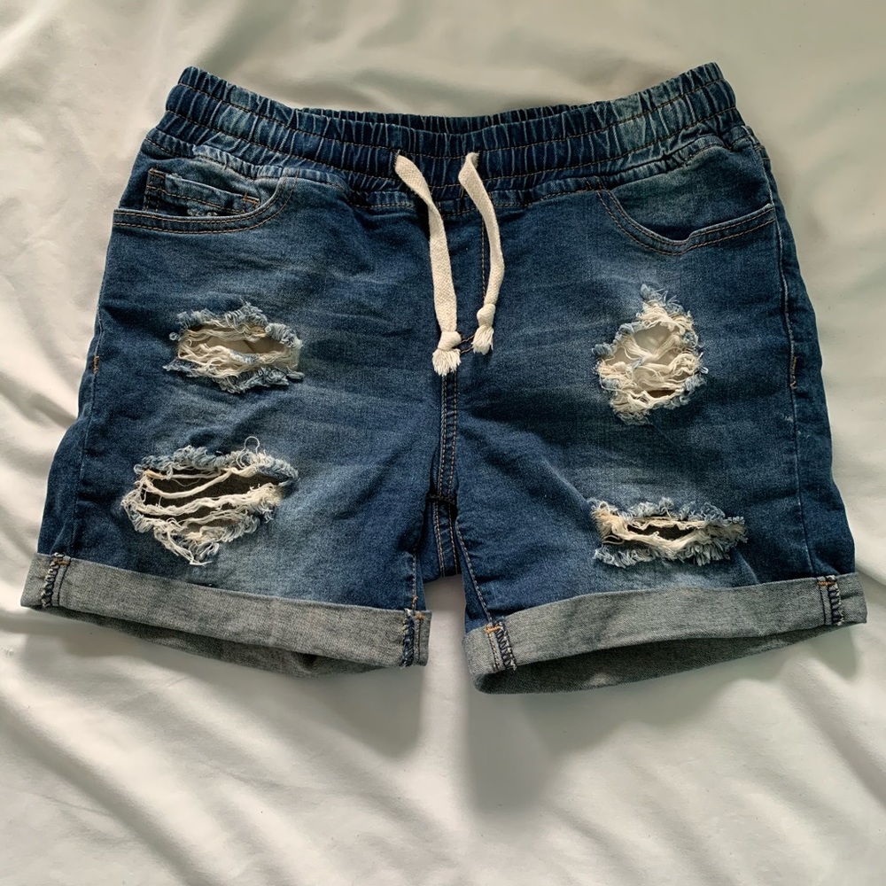 ripped jeans shorts